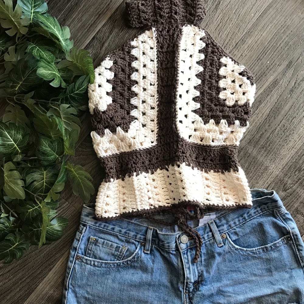Handmade Crochet Halter Top